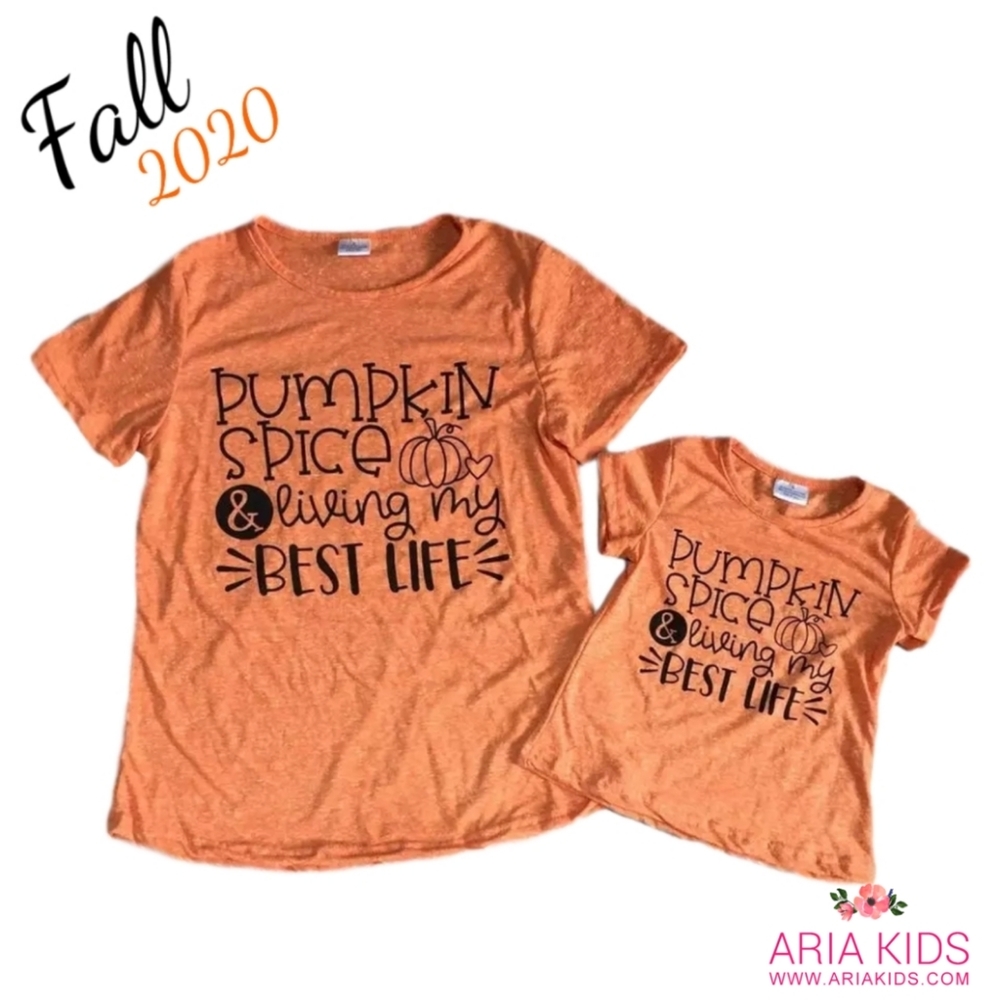 CHILD - Mommy and Me Pumpkin Life Best Life Shirts